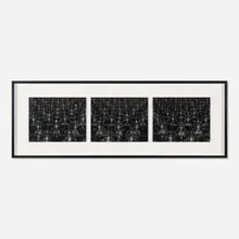 Hiroshi Sugimoto, Sea of Buddha 004, 005, 006 (triptych), 1995, gelatin silver print mounted to aluminum in artist's frame
