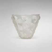 René Lalique, Moissac vase, c. 1927, frosted glass