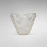 René Lalique, Moissac vase, c. 1927, frosted glass
