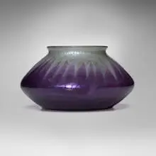 Marie Kirschner for Loetz, Large Flamarion vase, c. 1907, hand-blown glass