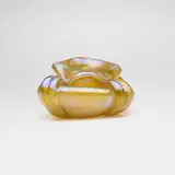 Tiffany Studios, Early cabinet vase, c. 1895-1896, hand-blown Favrile glass