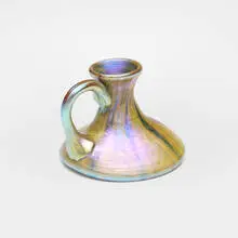 Miniature Agate vase by Tiffany Studios, c. 1898-1900, hand-blown Favrile glass, sold Jul 2026