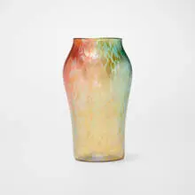 Loetz, Tricolor Phänomen vase (Gre. 299), c. 1900, hand-blown glass
