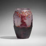Joseph Gabriel Rousseau, Le jardin des Hespérides vase, c. 1926, pâte de verre