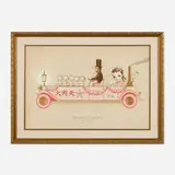 Mark Ryden, The Grand Motor Car, 2013, giclée and screenprint in colors with gold stamping, embossing and letterpress in artist's frame