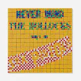 Invader, Rubik Never Mind (the Bullocks), 2009, 225 Rubik's Cubes on Perspex panel