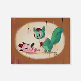 Gary Baseman, Nuts to Toby, 2005, acrylic on panel