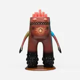 Mario Martinez, Smokestack, 2009, painted vinyl, carved walnut