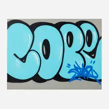 Cope2, Blue Boy, 2014, spray paint on canvas