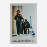 Ricky Powell, Run DMC, Paris, 1987, archival pigment print on aluminum