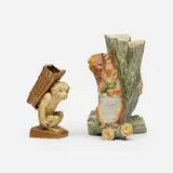 Royal Worcester and Grainger's Worcester, Bud vases, set of two