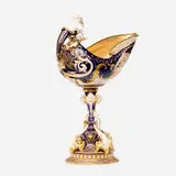 Royal Worcester, Large Renaissance-style nautilus shell coupe