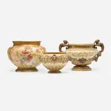 Royal Worcester, Collection of three jardinières