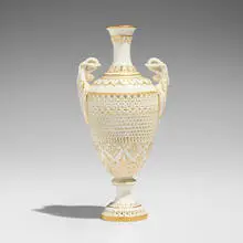 George Owen for Royal Worcester, Reticulated vase