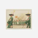 Bertha Lum, Wedding Banner, 1924, woodcut in colors