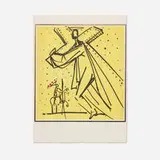 Christ (from the Twelve Apostles Suite (The Knights of the Round Table Suite)) by Salvador Dalí, 1972, lithograph in colors with embossing and foil on Arches, sold Mar 2026