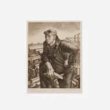 Jackson Lee Nesbitt, The Spirit of Butler, 1940, etching