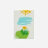 Corita Kent, sun on a dandelion, 1980, screenprint in colors