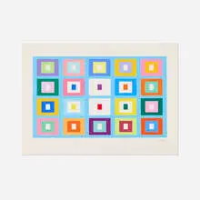 Untitled by Yaacov Agam, screenprint in colors, sold Mar 2026