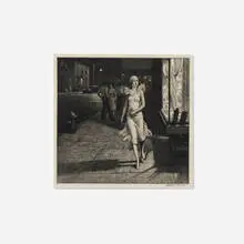 Martin Lewis, Night in New York, 1932, etching