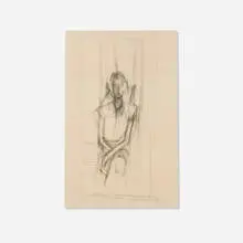 Plate from Forty-Five Drawings by Giacometti by Alberto Giacometti, 1963, lithograph, sold Mar 2026