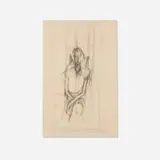 Alberto Giacometti, Plate from Forty-Five Drawings by Giacometti, 1963, lithograph