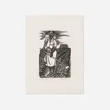 Elizabeth Catlett, In the Fields (from The Negro Woman series), linocut