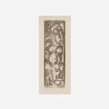 Max Weber, Primitive Figure, woodcut