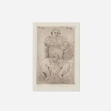 Milton Avery, Baby Avery, 1933, etching