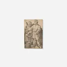 Albrecht Durer, The Peasant and His Wife at Market, 1519, engraving on laid paper