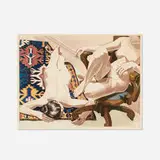 Philip Pearlstein, Models in the Studio, 1976, etching and aquatint in colors