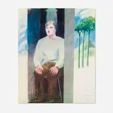 David Hockney, Prisoner, for Amnesty International, offset lithograph in colors