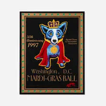 George Rodrigue, Washington Mardi-Gras, 1997, screenprint in colors