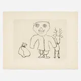 Alexander Calder, Untitled (Santa Claus II), 1974, etching on Richard de Bas