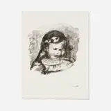 Pierre-Auguste Renoir, Claude Renoir, la tête baissée (from the L'album des douze lithographies originales de Pierre-Auguste Renoir portfolio), lithograph