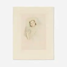 Mary Cassatt, Margot Wearing a Bonnet No.1, c. 1902, etching and drypoint in colors