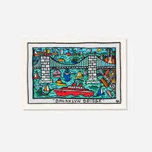 James Rizzi, Brooklyn Bridge, 1994, three-dimensional lithograph in colors cutout construction