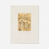 Marc Chagall, Plate 30 from Psaumes de David, 1980, etching and aquatint in colors