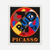 Robert Indiana, Picasso (from The American Dream portfolio), 1997, screenprint in colors