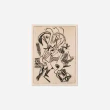 Emil Armin, Smoke, 1928, drypoint