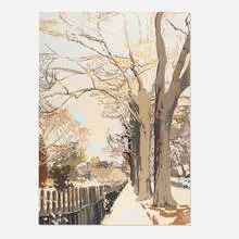 Robert Warren Dash, The Last Snow of Spring, 1980, acrylic on canvas
