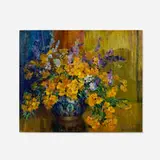 Nell Walker Warner, Alstroemeria, oil on canvas