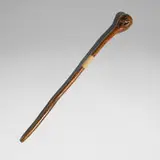 East African, Fighting stick, carved wood