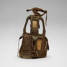 Yoruba, Ile Ori (House of the Head), cowry shells, leather, glass, metal, cloth