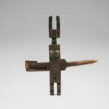 Bamana, Door lock, carved wood