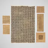 Kuba and Bamana, Collection of textiles, raffia, textile