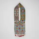 Beaded Bandolier bag by probably Ojibwe or Odawa Great Lakes region, beads, cloth, sold Aug 2026