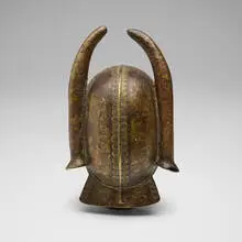 Senufo, Helmet mask, bronze