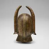 Senufo, Helmet mask, bronze