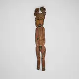 Abelam, Ancestor figure, carved wood, pigments